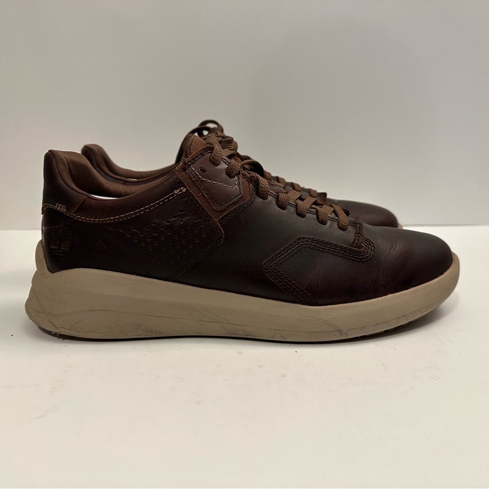 Timberland Men's Bradstreet Ultra Oxford Brown Leather Shoes A2D52 Size 9.5 - Picture 3 of 14